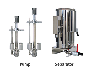 Cleaning floating oil collecting system CS